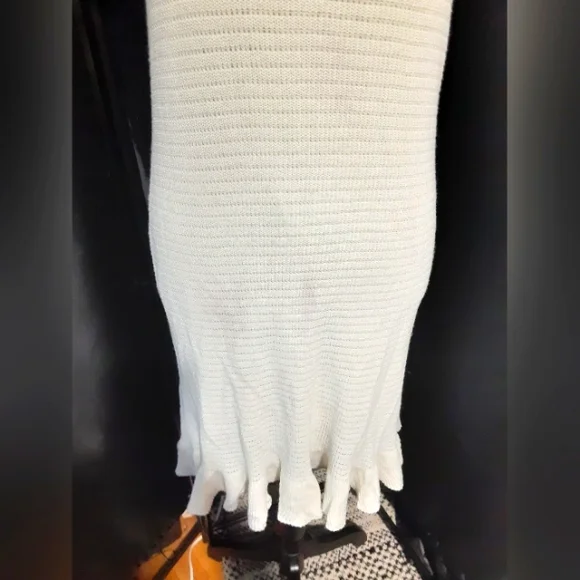 House of Harlow 1960 Cream White  Ruffle Flare Dress Women's Size S Cottagecore - Picture 5 of 10